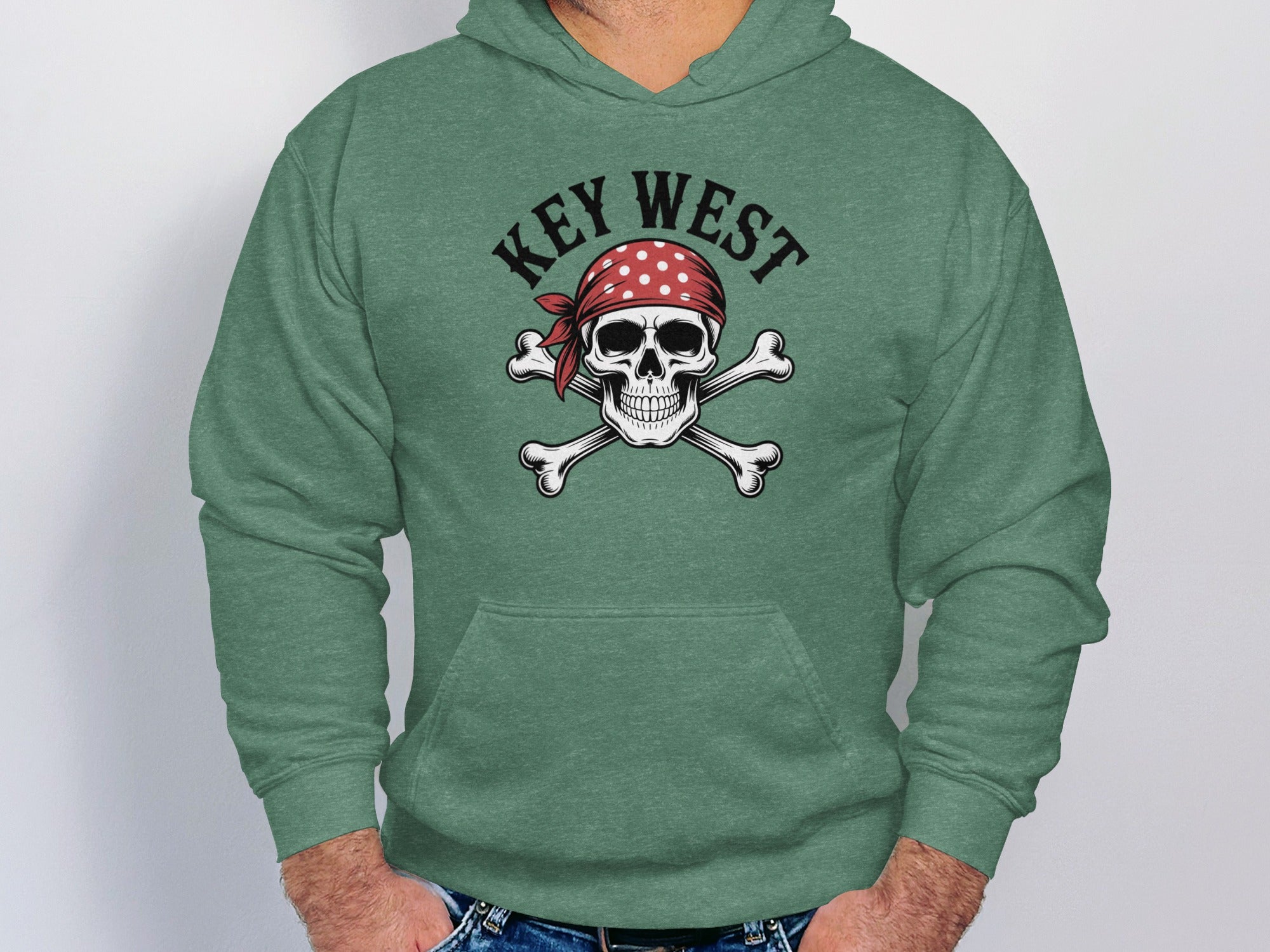 Key West Pirate Skull Graphic Hoodie product type