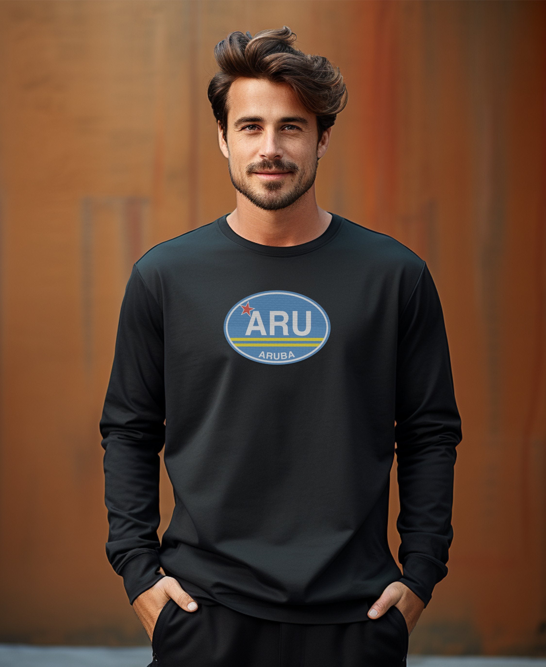 Aruba Carnival Celebrations and Crystal Beaches Mens Long Sleeve T Shirt