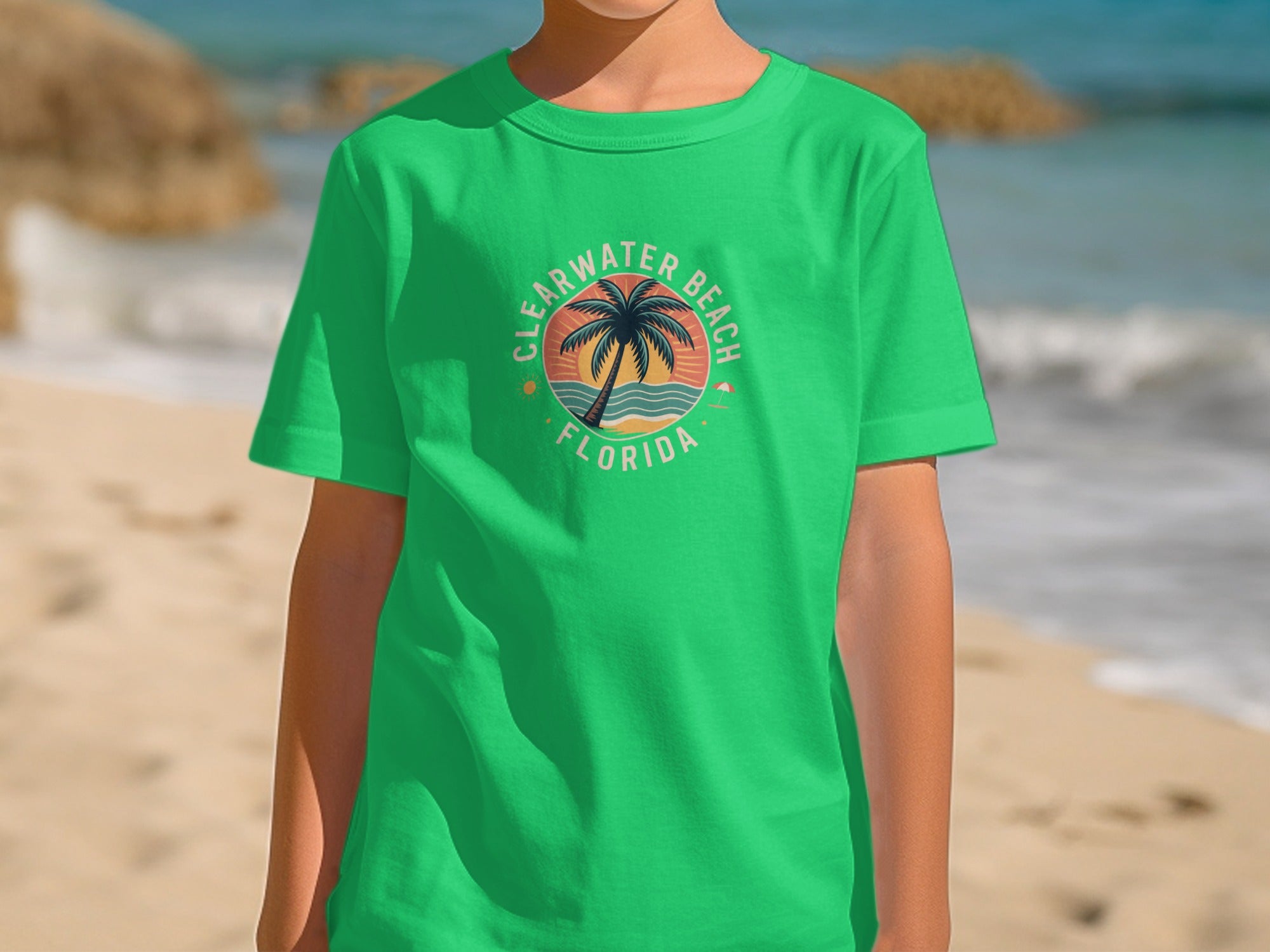 Clearwater Beach Florida graphic t-shirt product type