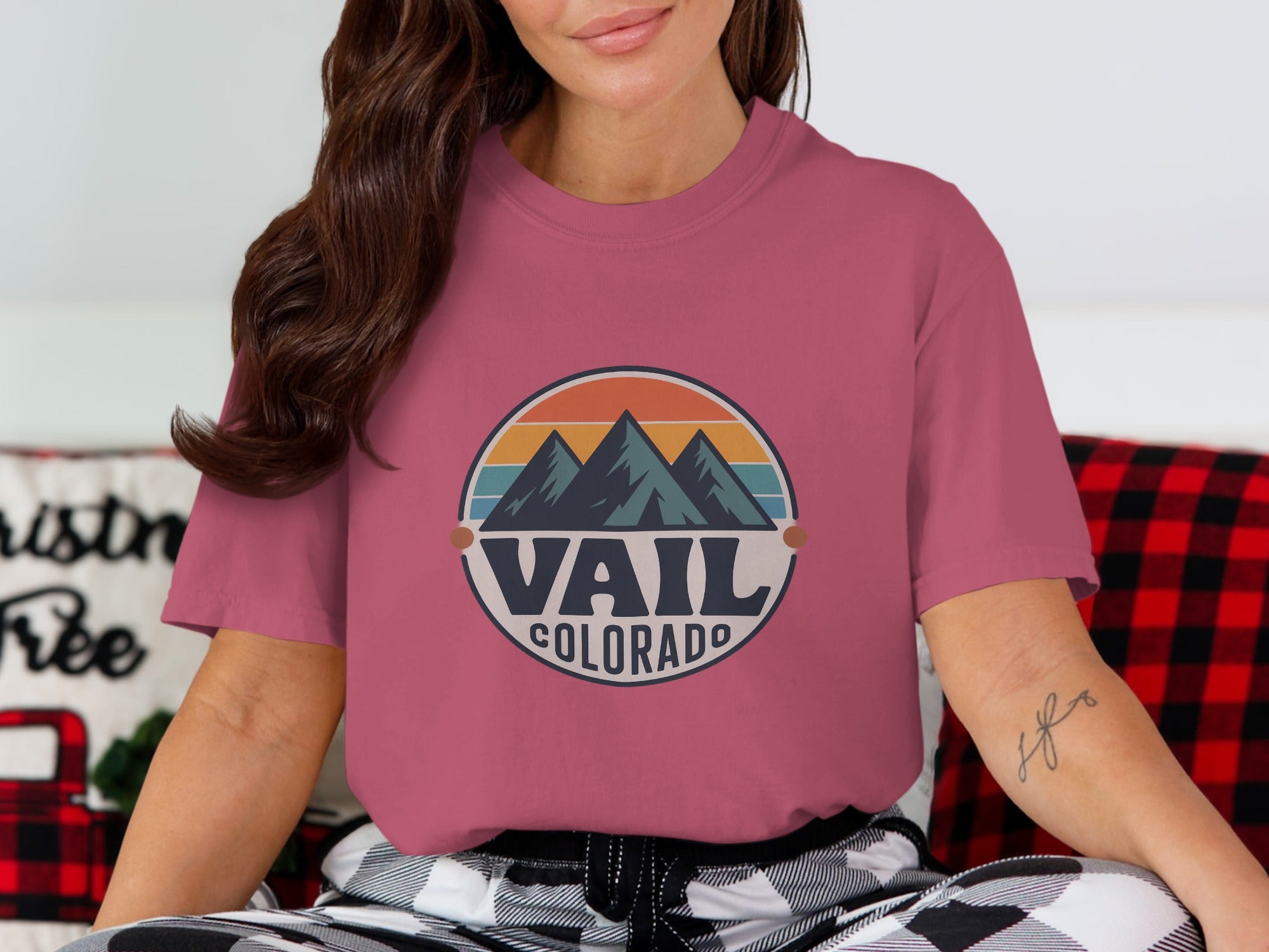 Vail Colorado Graphic Tee Mountain Design Shirt product type