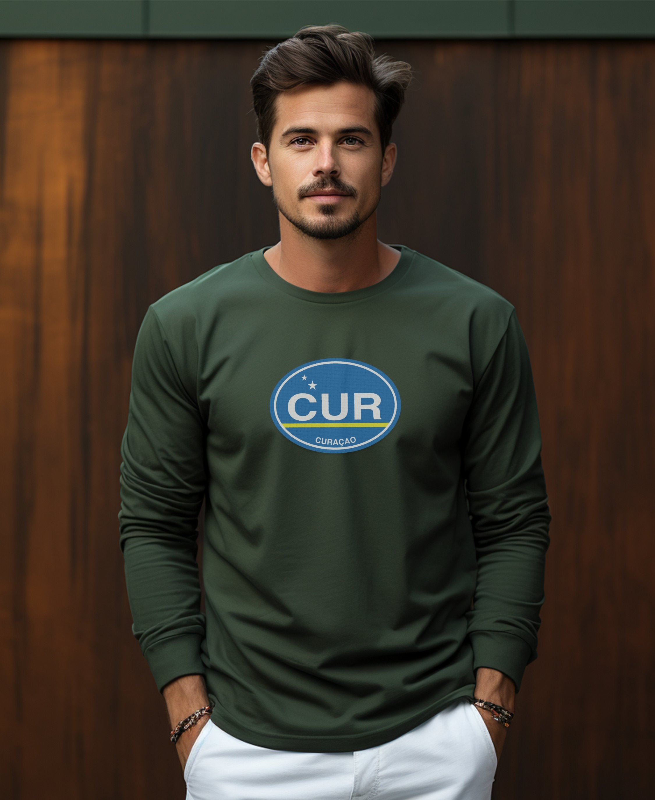 Curacao Colorful Carnival and Historic Willemstad Mens Long Sleeve T Shirt