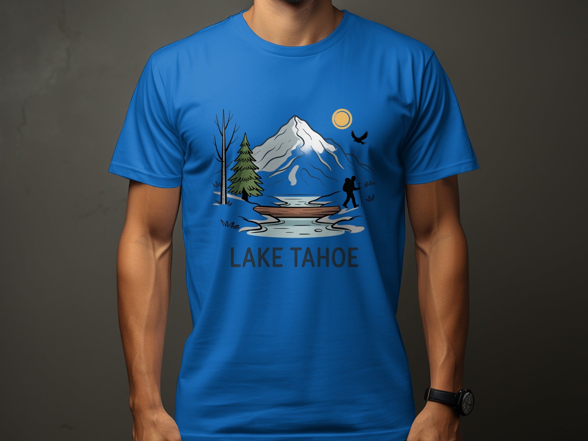 Lake Tahoe Graphic Tee Adventure Mountain Product