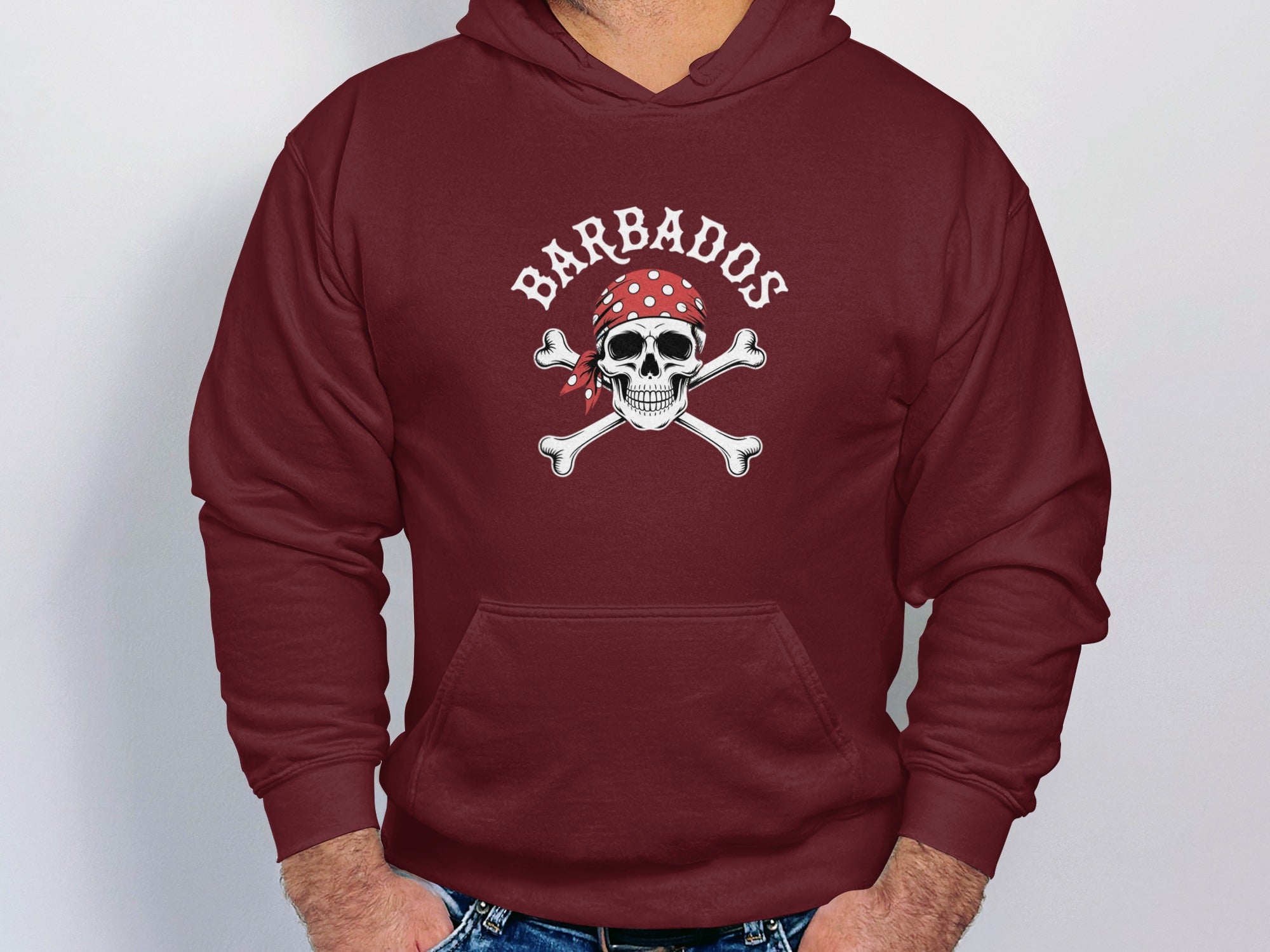 Barbados Pirate Skull Design Hoodie product