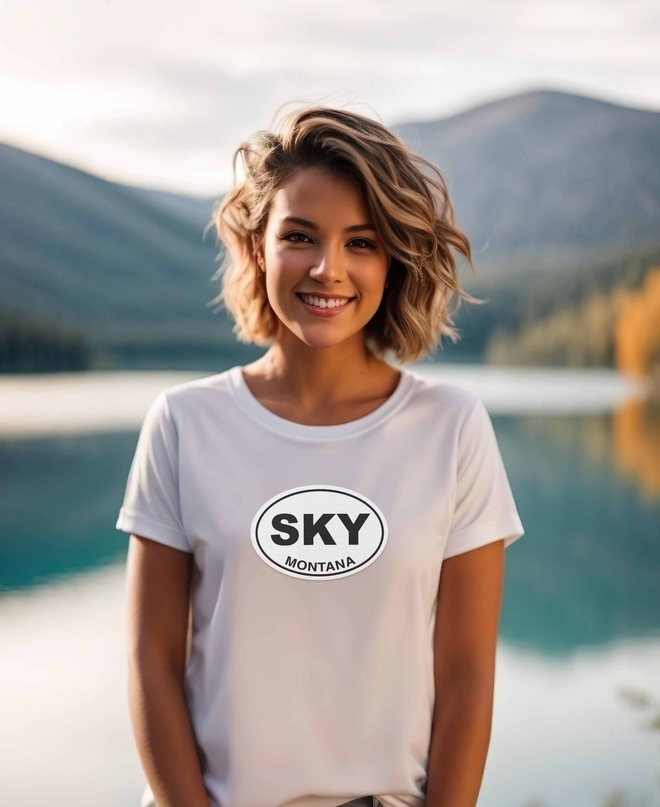 Big Sky skiing, alpine trails, Big Sky Winter Fest womens t-shirt