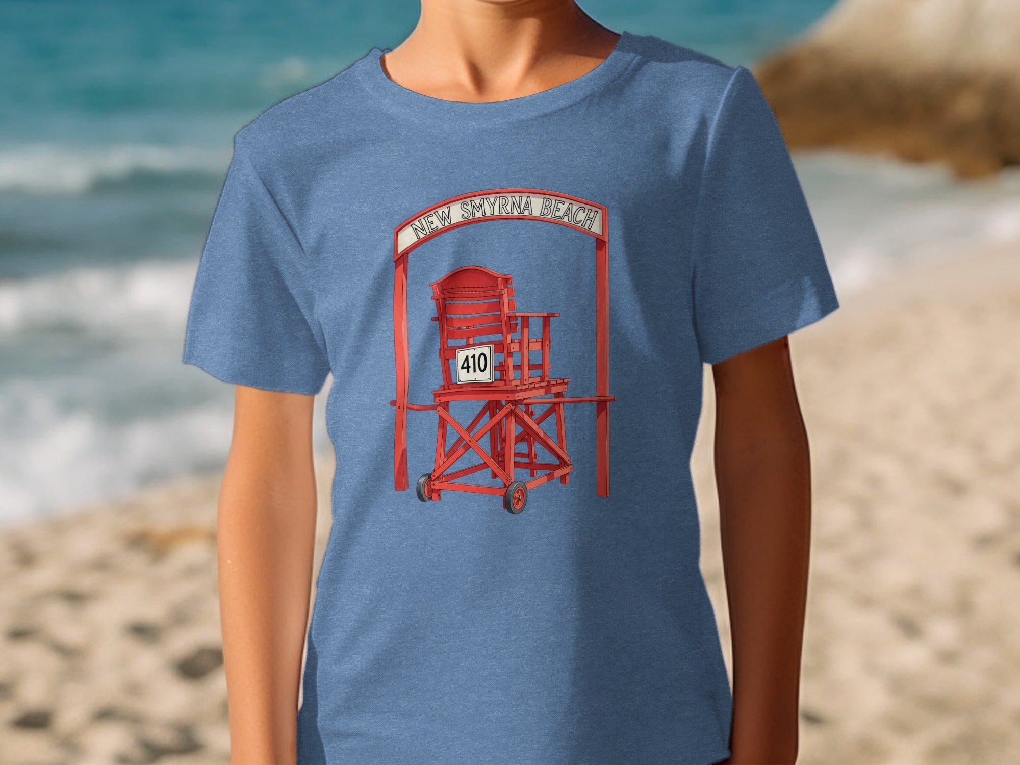 New Smyrna Beach Red Chair Graphic T-Shirt product