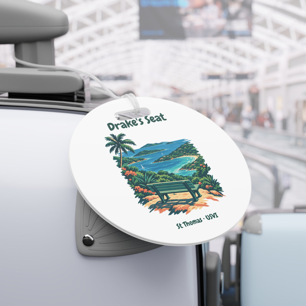 Drake's Seat St. Thomas USVI Double-Sided Luggage Tag