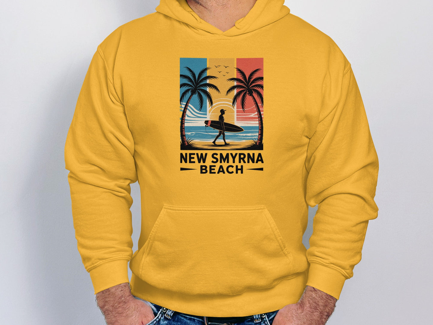 New Smyrna Beach Graphic Hoodie Tropical product