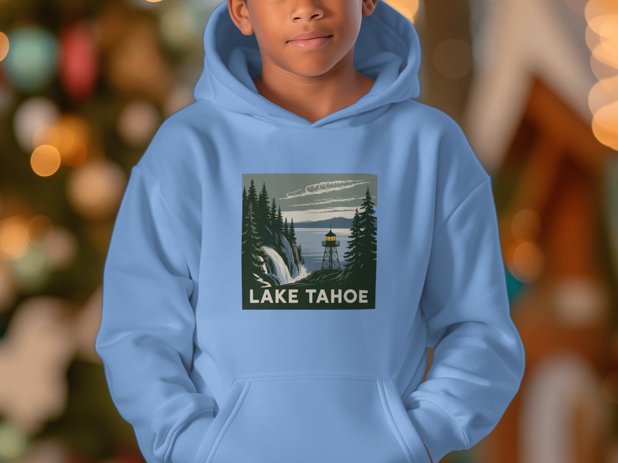 Lake Tahoe Scenic Design Hoodie Perfect for Nature Lovers