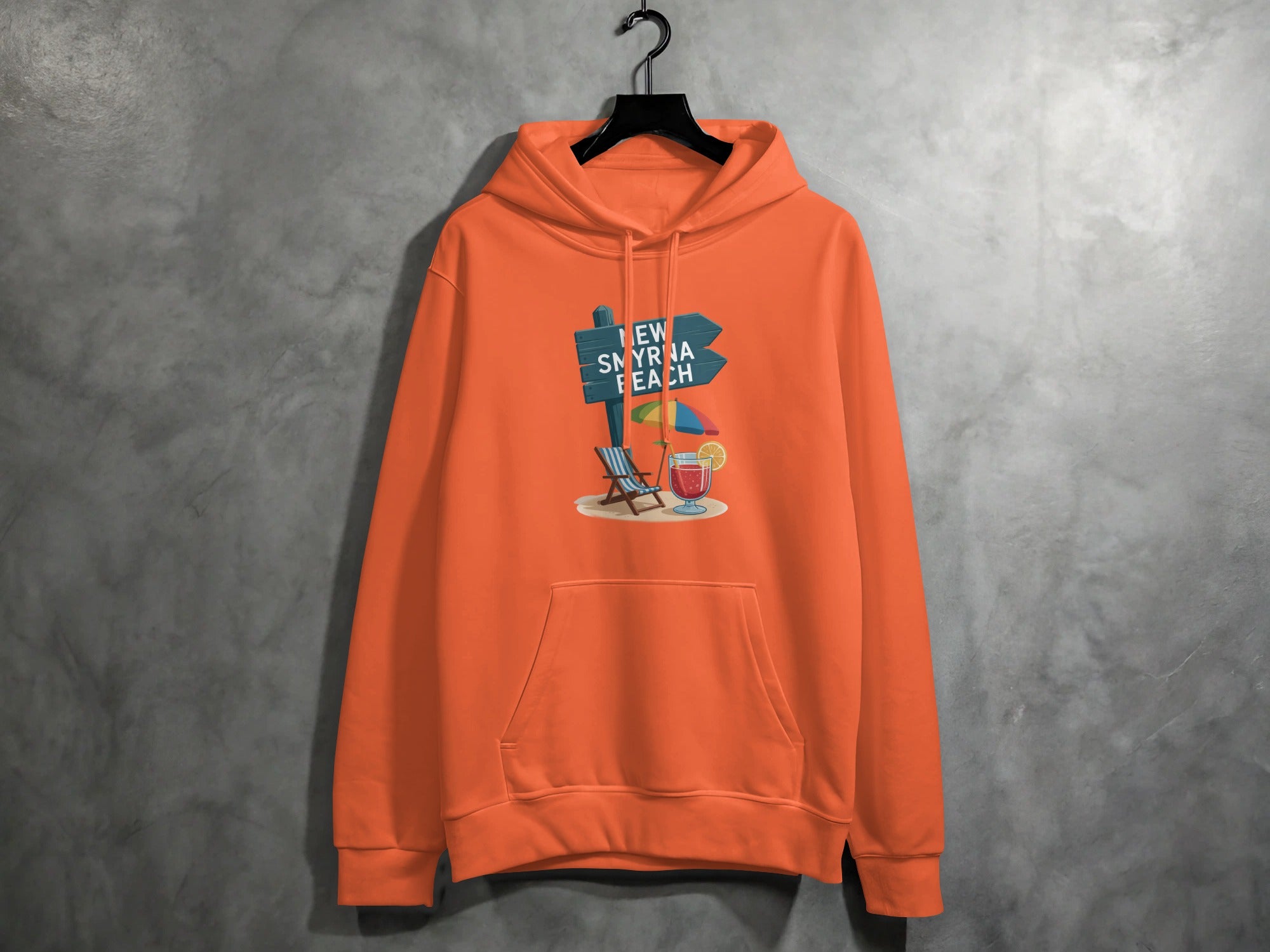 New Smyrna Beach Hoodie with Fun Graphic product type