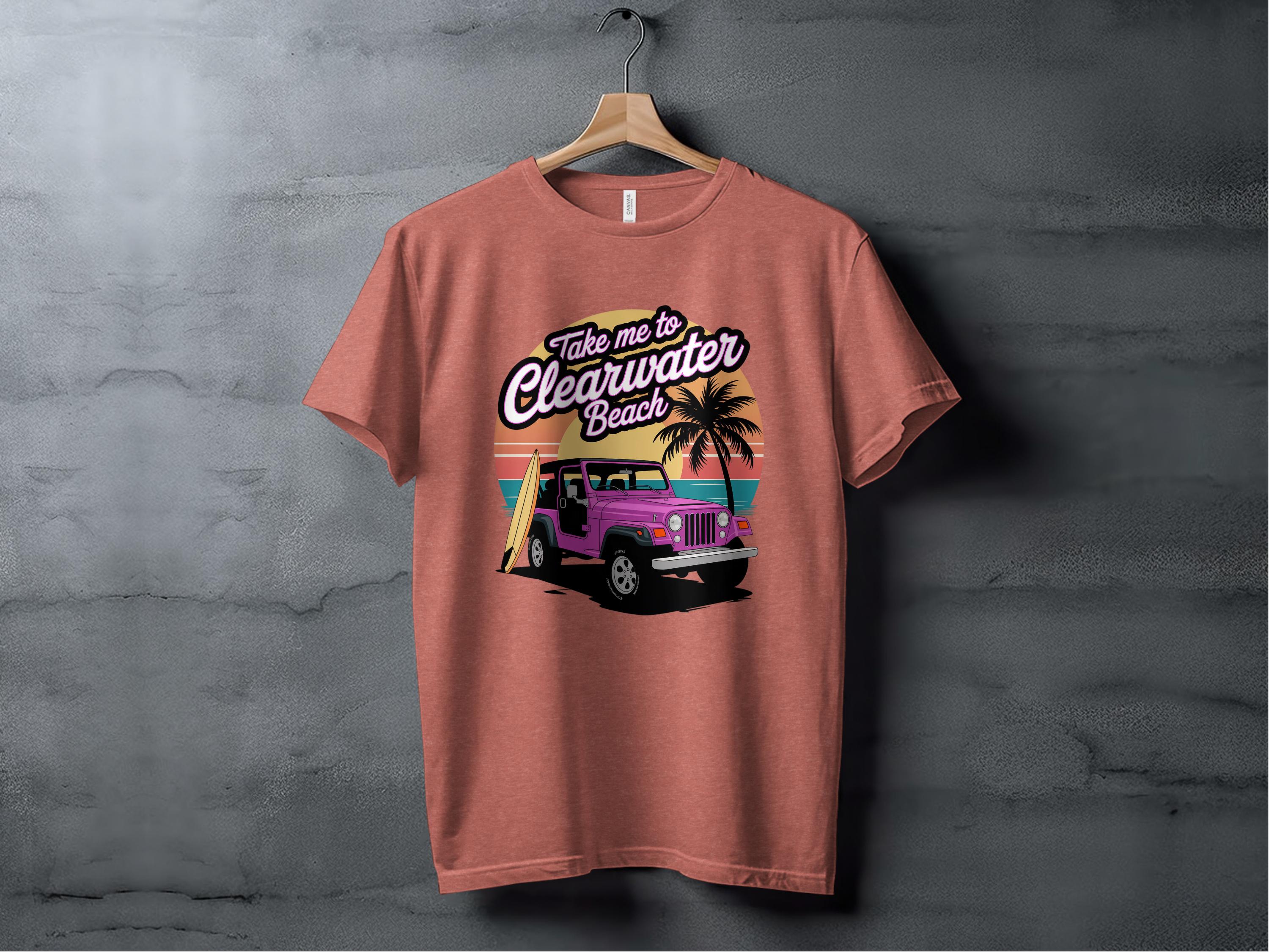 Take Me to Clearwater Beach Graphic Tee Shirt product type