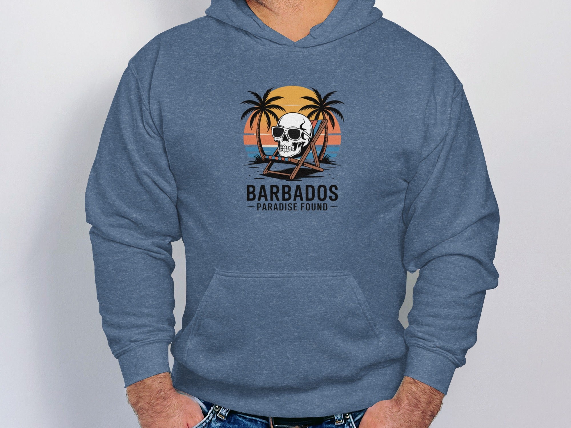 Barbados Paradise Found Skull Hoodie product