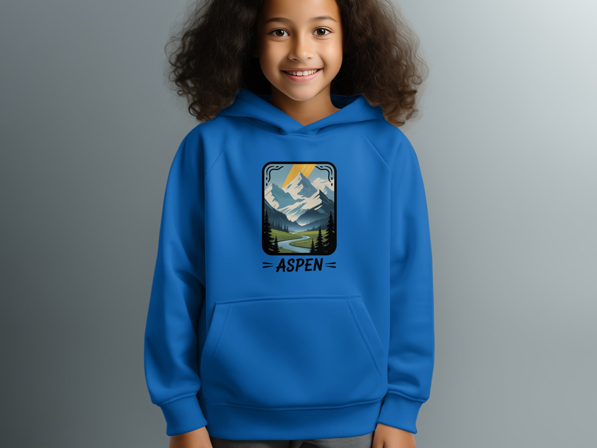 Aspen Mountain Views Hoodie for Kids