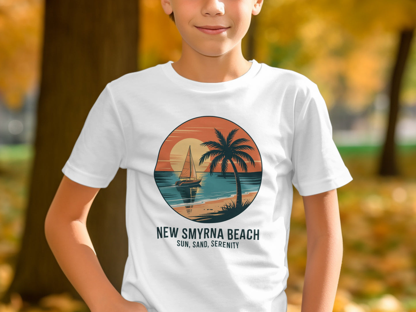 New Smyrna Beach Sun Sand Serenity T-Shirt product type