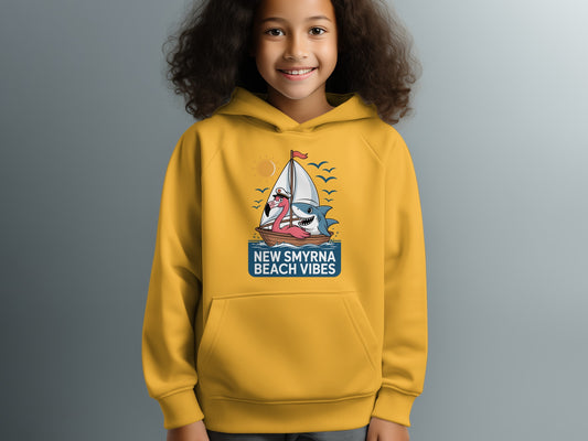 New Smyrna Beach Vibes Design Hoodie product type