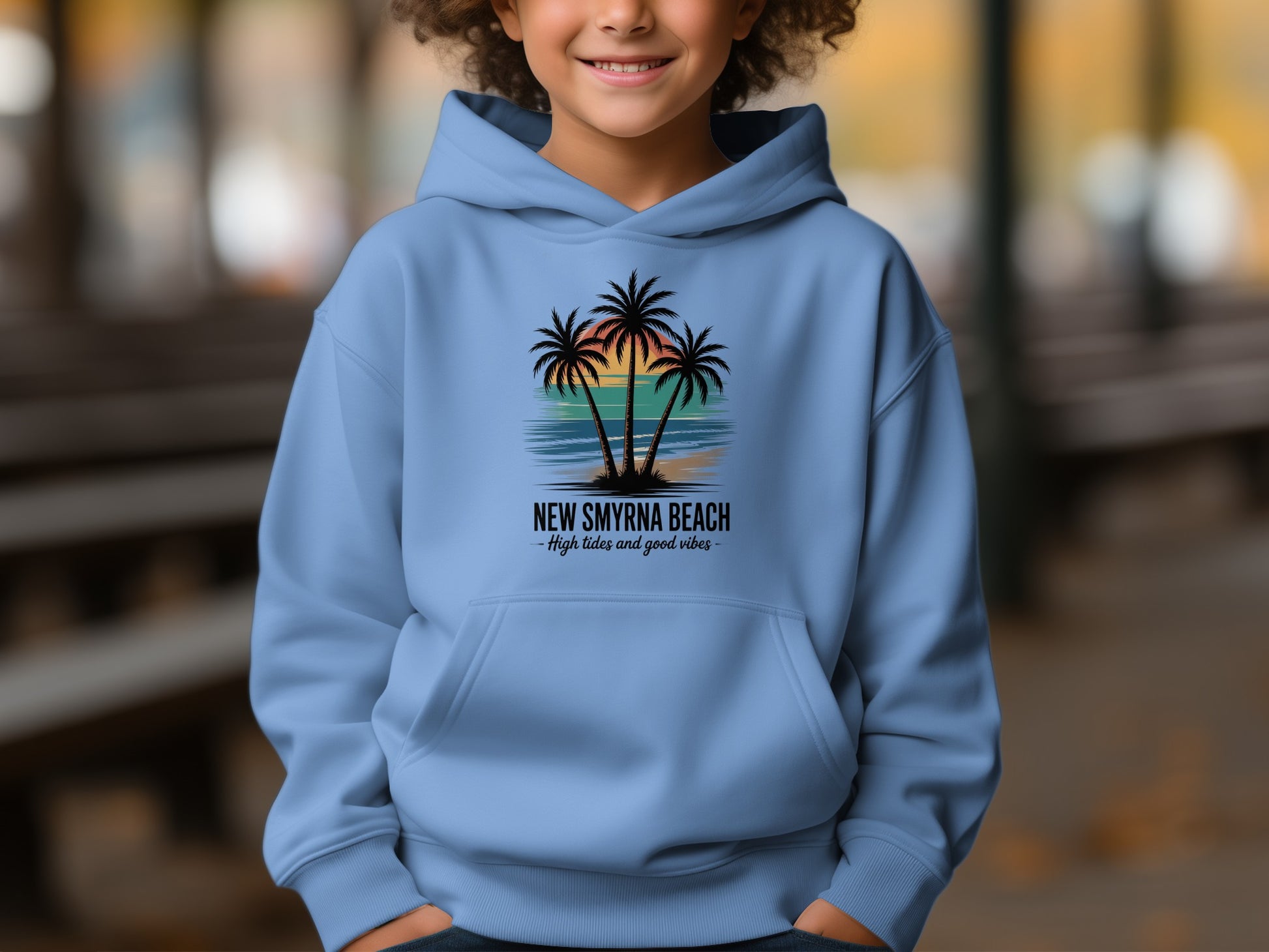 New Smyrna Beach Hoodie High Tides and Good Vibes product