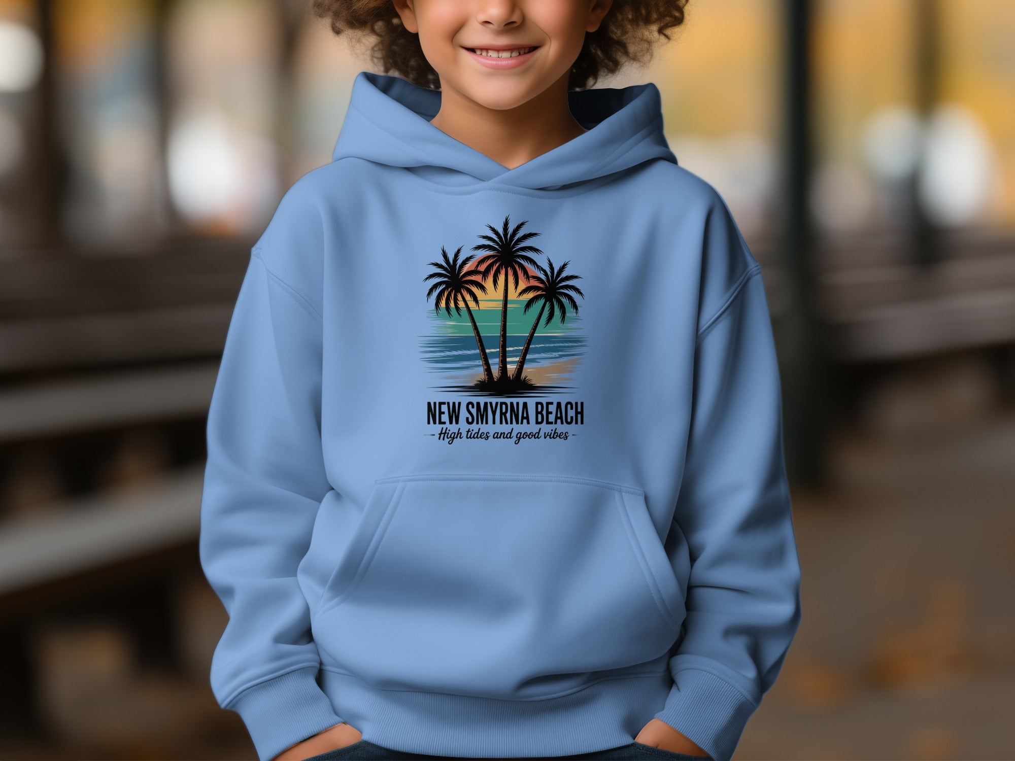 New Smyrna Beach Hoodie High Tides and Good Vibes product