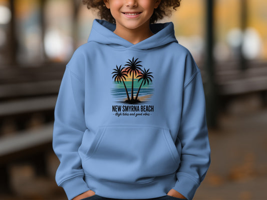 New Smyrna Beach Hoodie High Tides and Good Vibes product