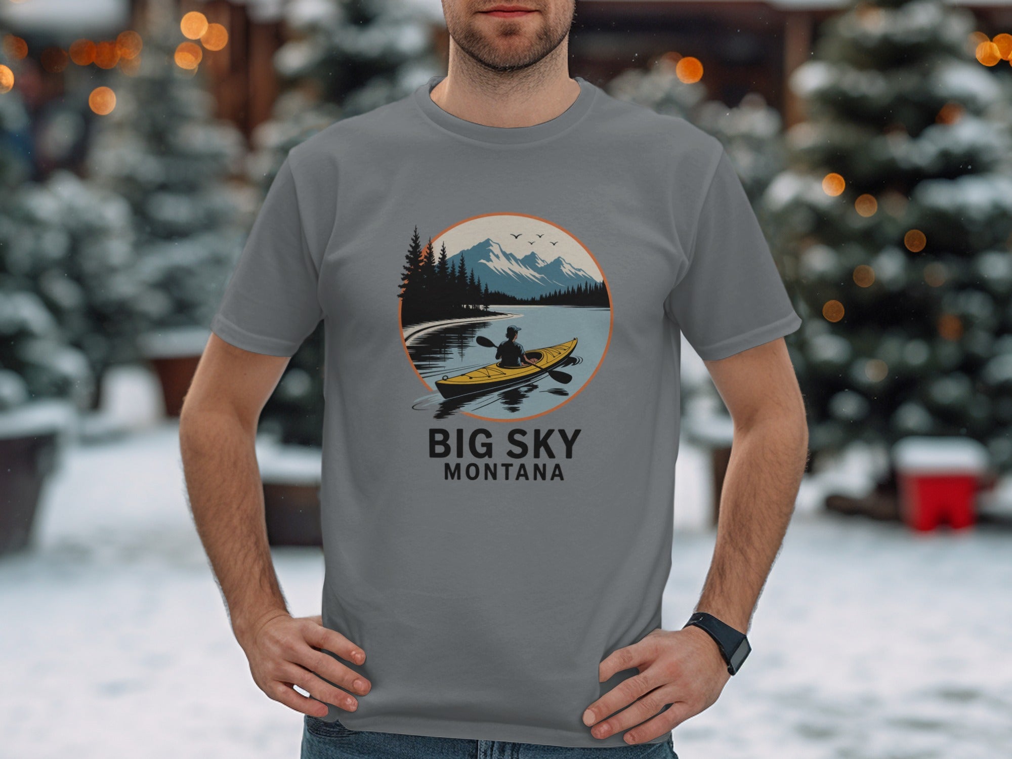 Big Sky Montana Outdoor Adventure Graphic Tee
