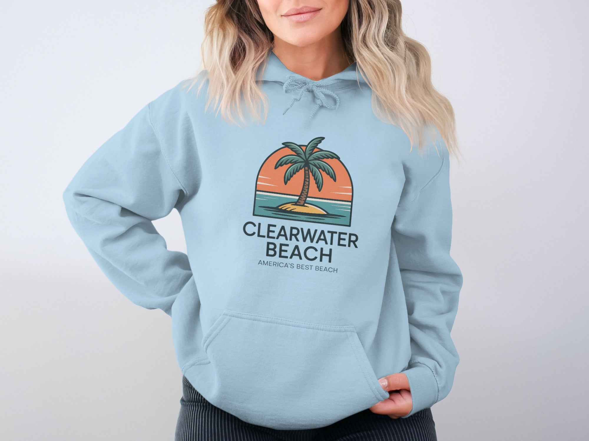 Clearwater Beach Hoodie Casual Graphic Print product