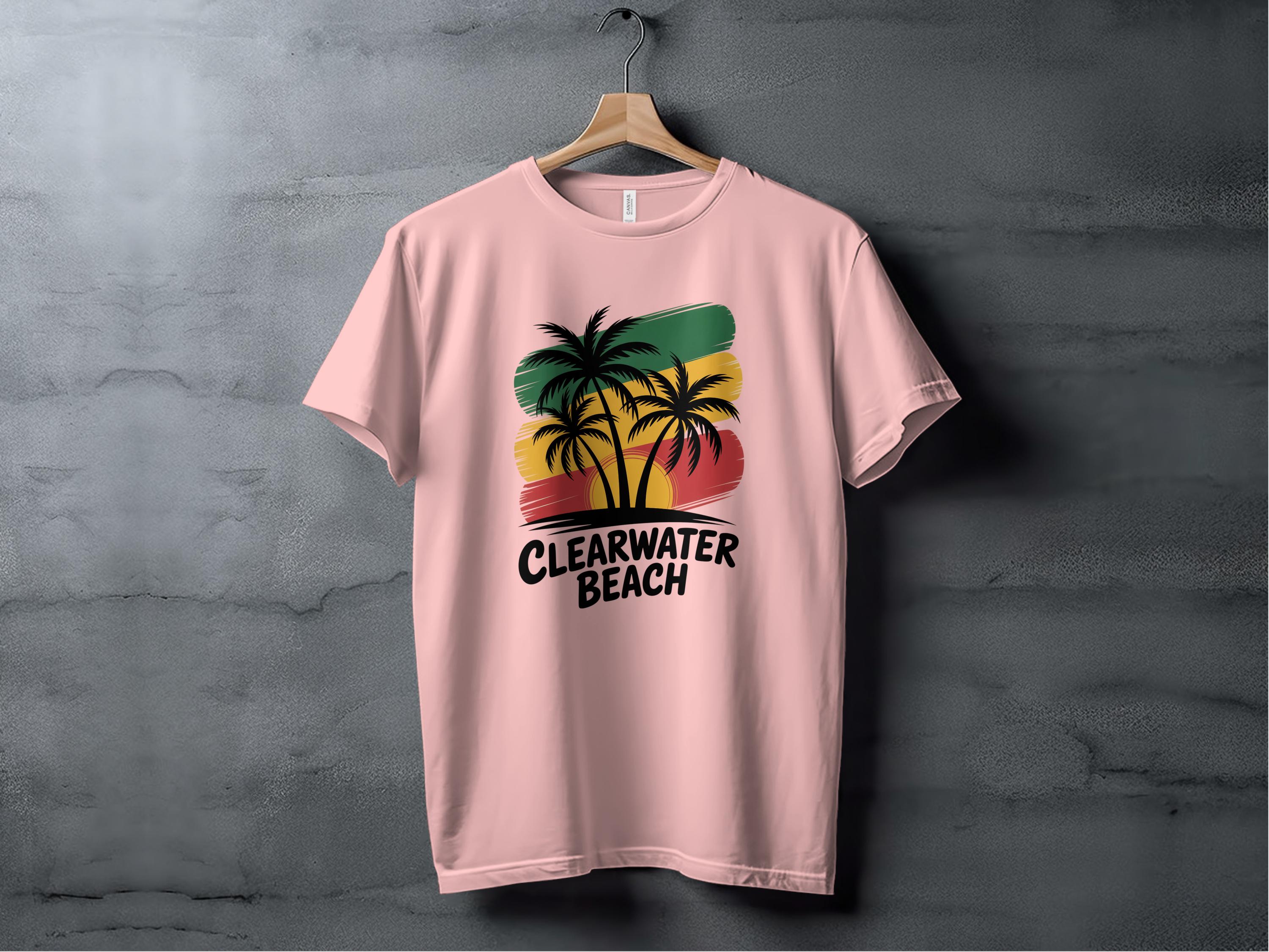 Colorful Clearwater Beach Print T-shirt product