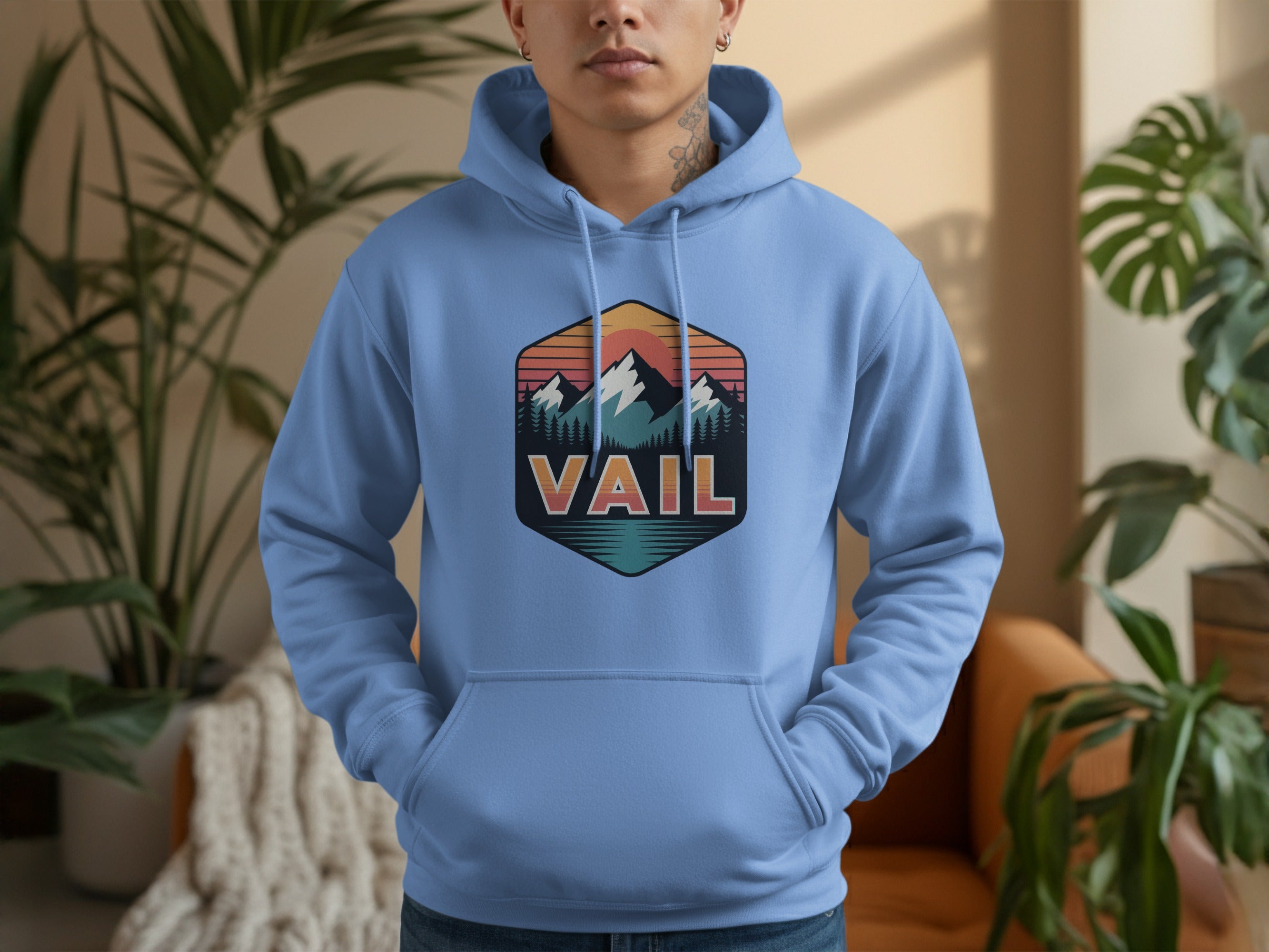 Vail Mountain Sunset Hoodie for Casual Style product