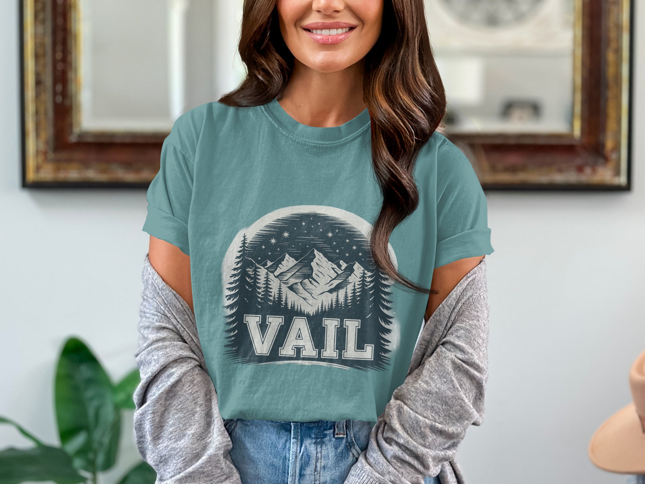 Vail Mountains Graphic Tee Stylish Outdoor Product Type