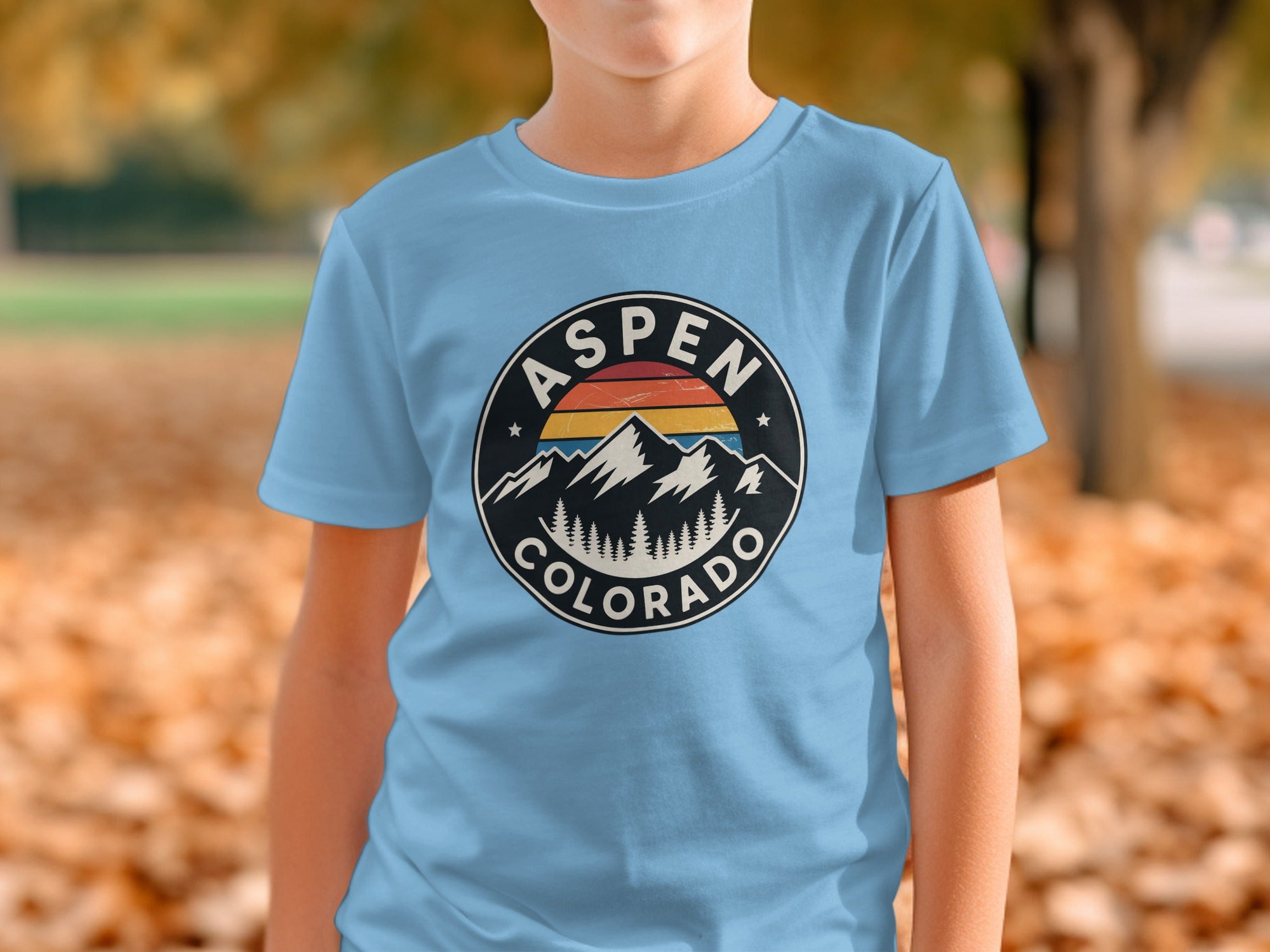Aspen Colorado Mountain Retro T-Shirt for Outdoor Lovers
