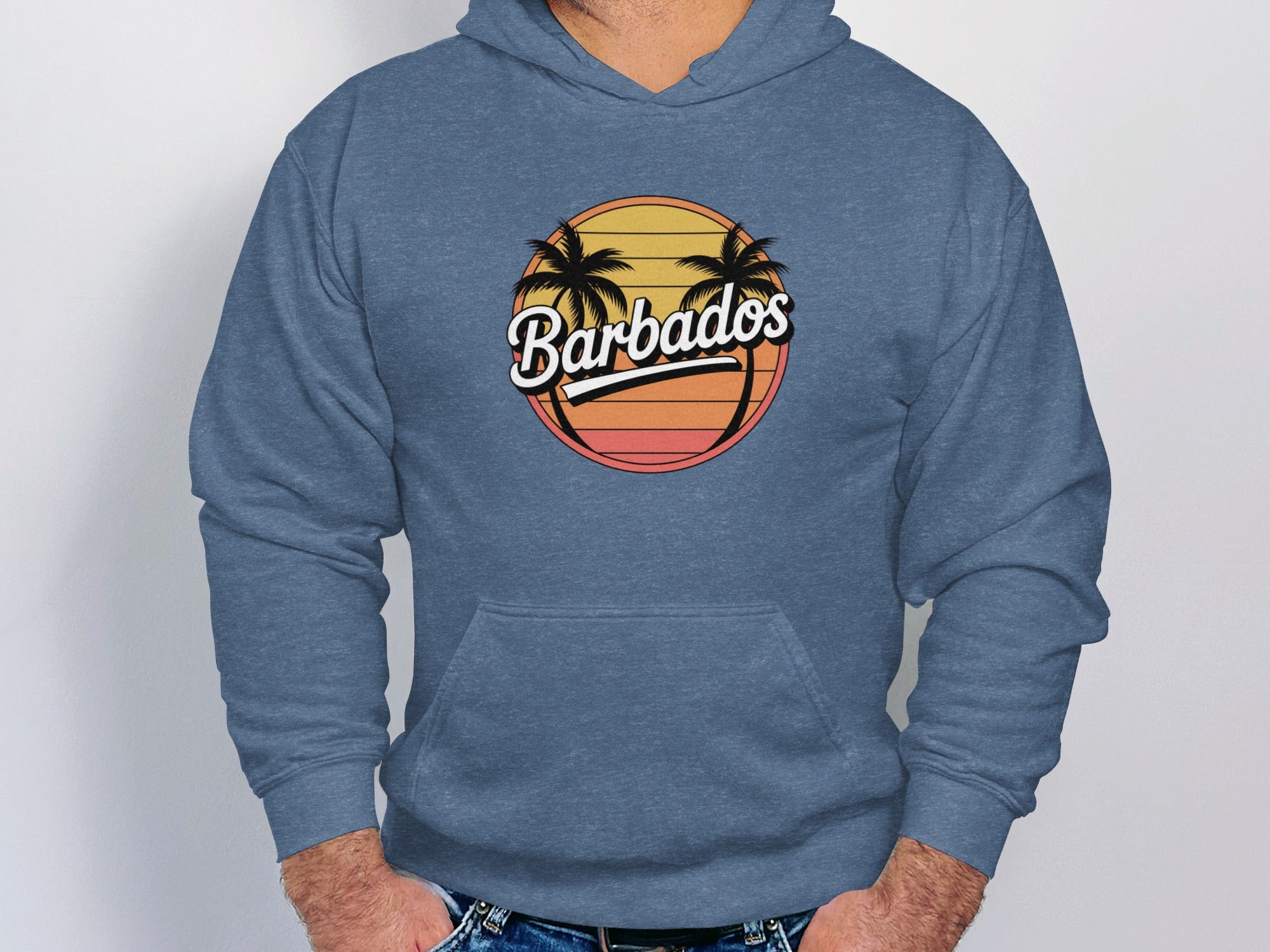 Barbados Sunset Palms Graphic Hoodie product