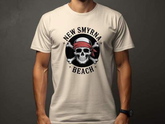 New Smyrna Beach Skull Graphic T-shirt product