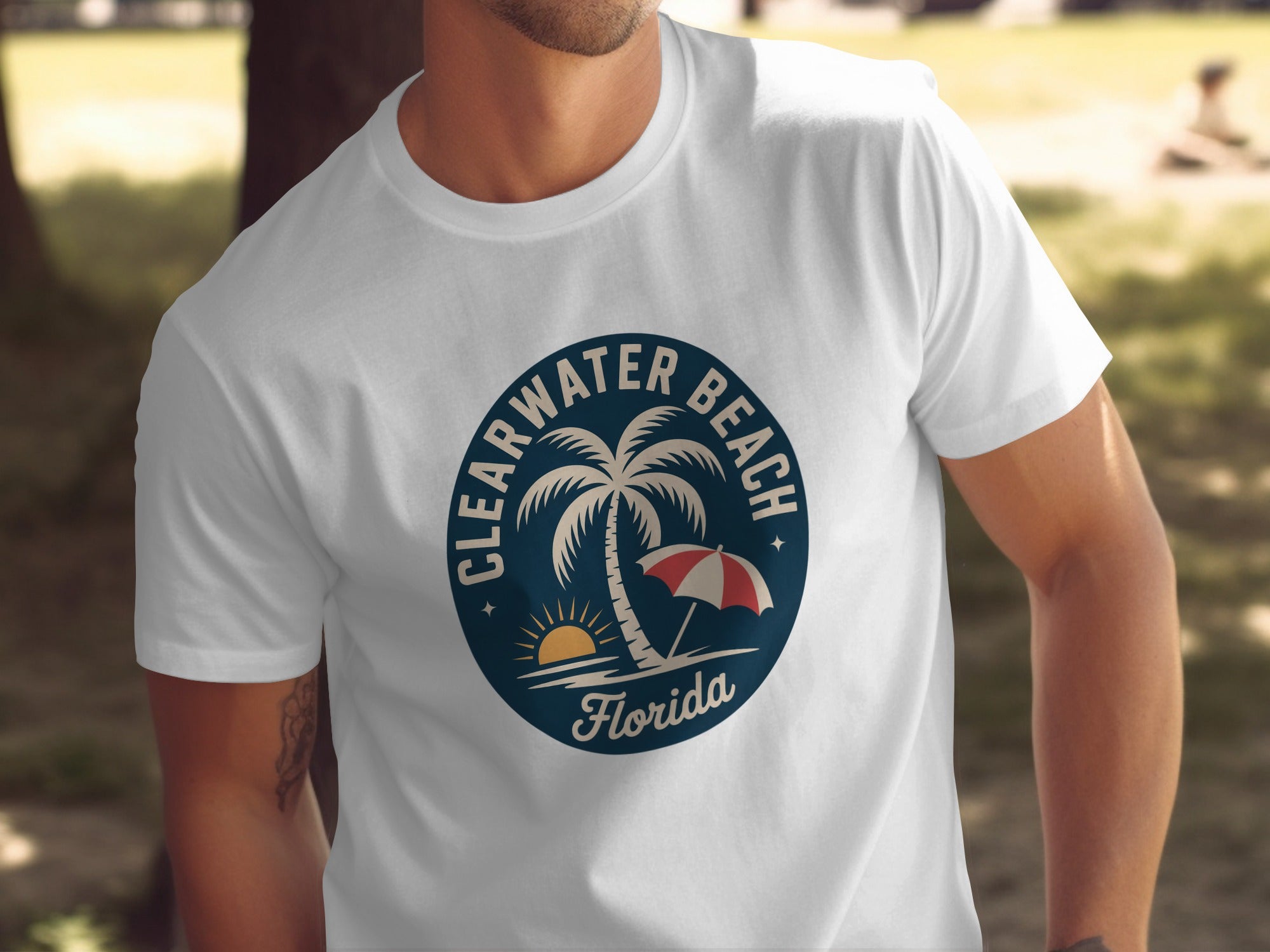 Clearwater Beach Florida Illustration T-Shirt product
