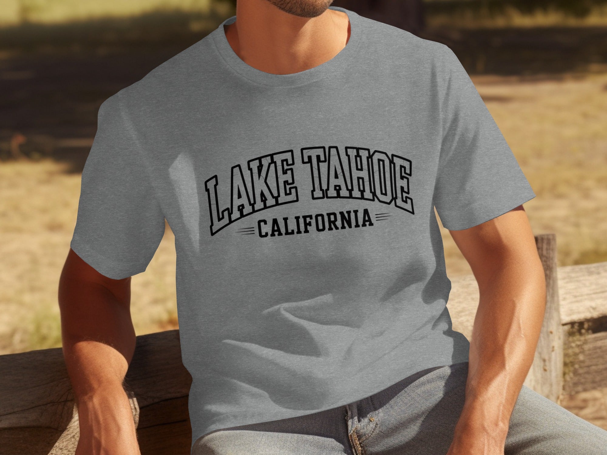 Lake Tahoe California Graphic Men's Shirt product