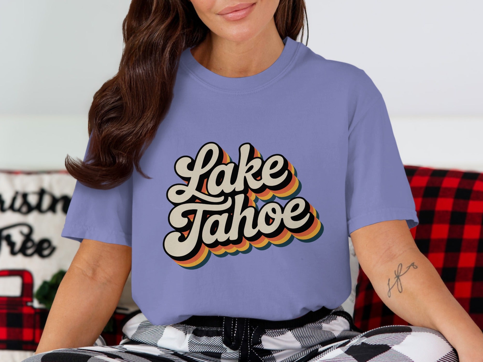 Lake Tahoe Graphic T-Shirt Casual Printed Shirt product type