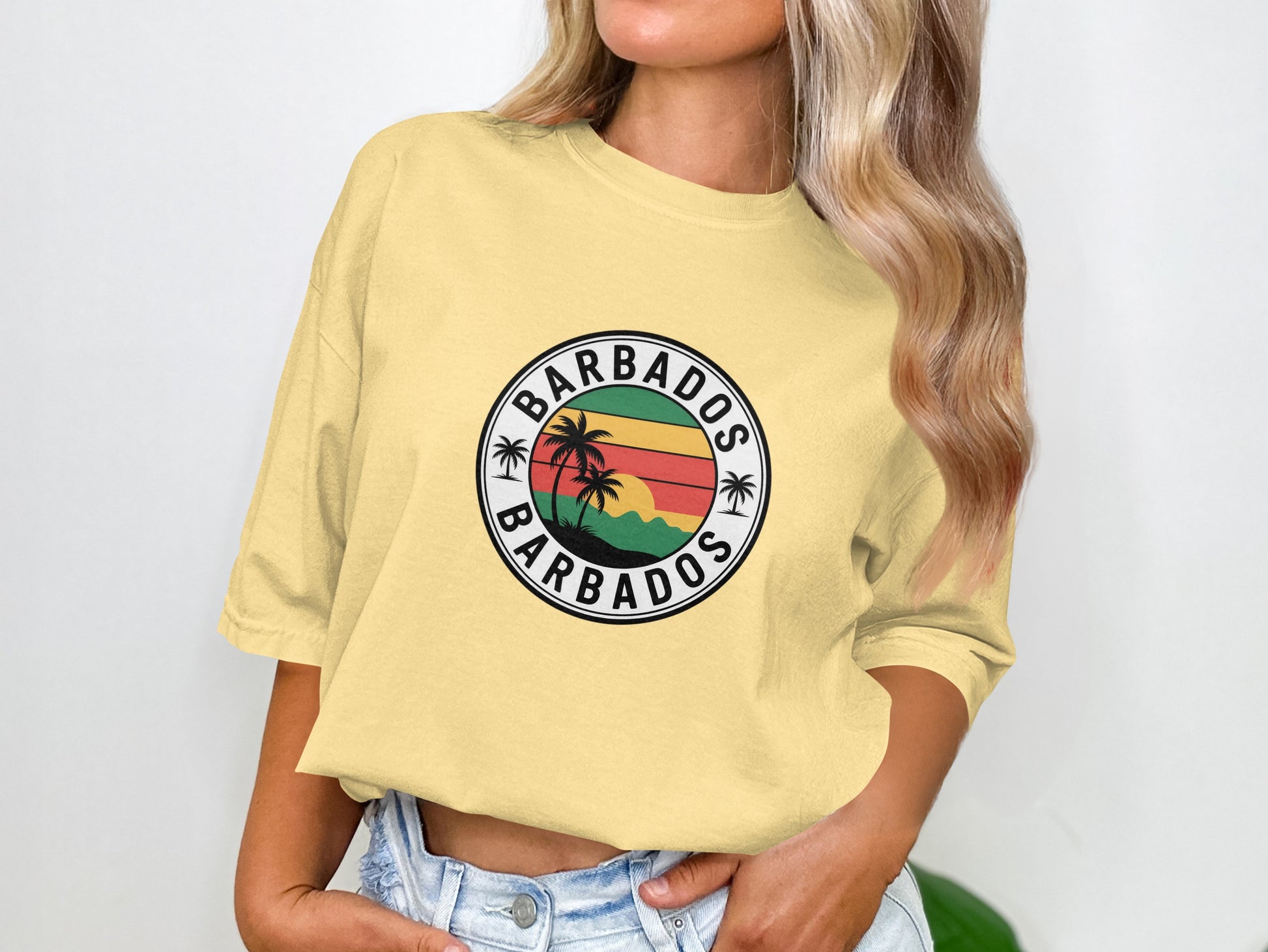 Barbados Graphic Logo Printed T-shirt Casual Product