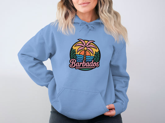 Barbados Palm Tree Graphic Hoodie product