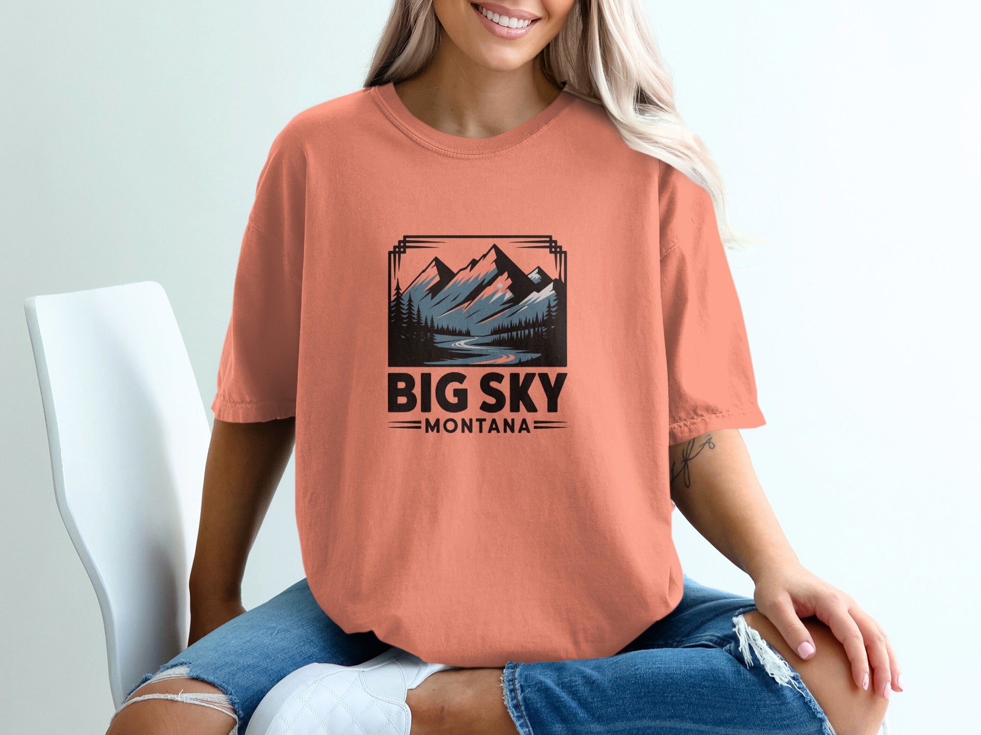 Big Sky Montana Graphic Tee trendy T-Shirt product type