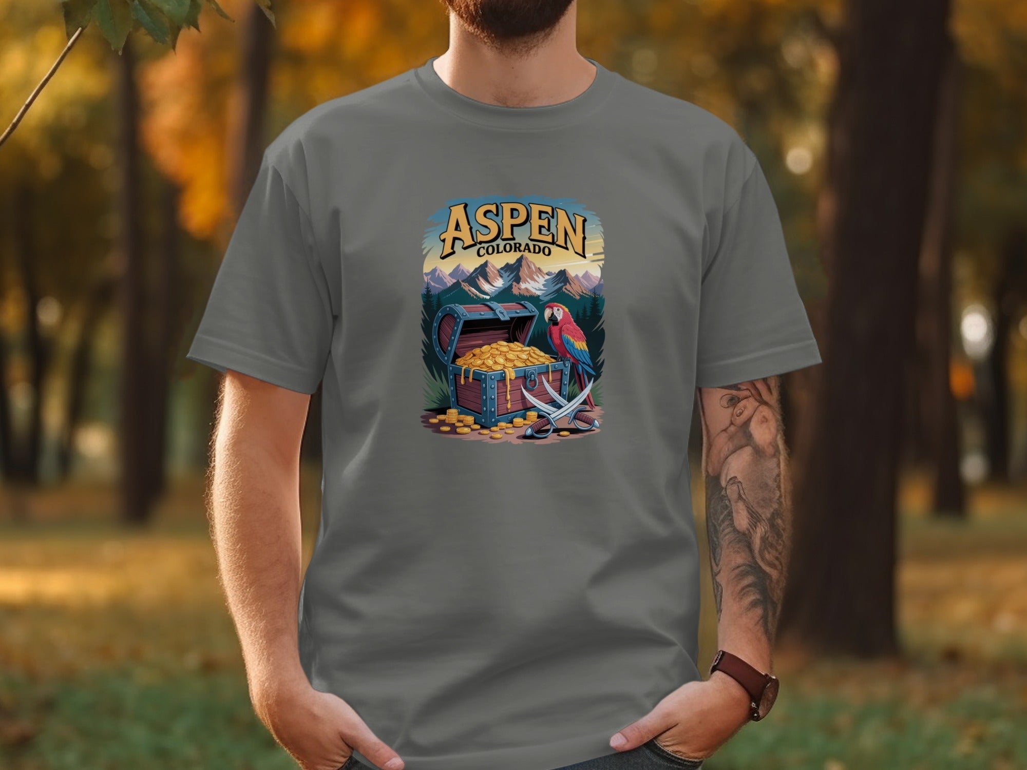 Aspen Colorado Scenic Graphic Print Tee product