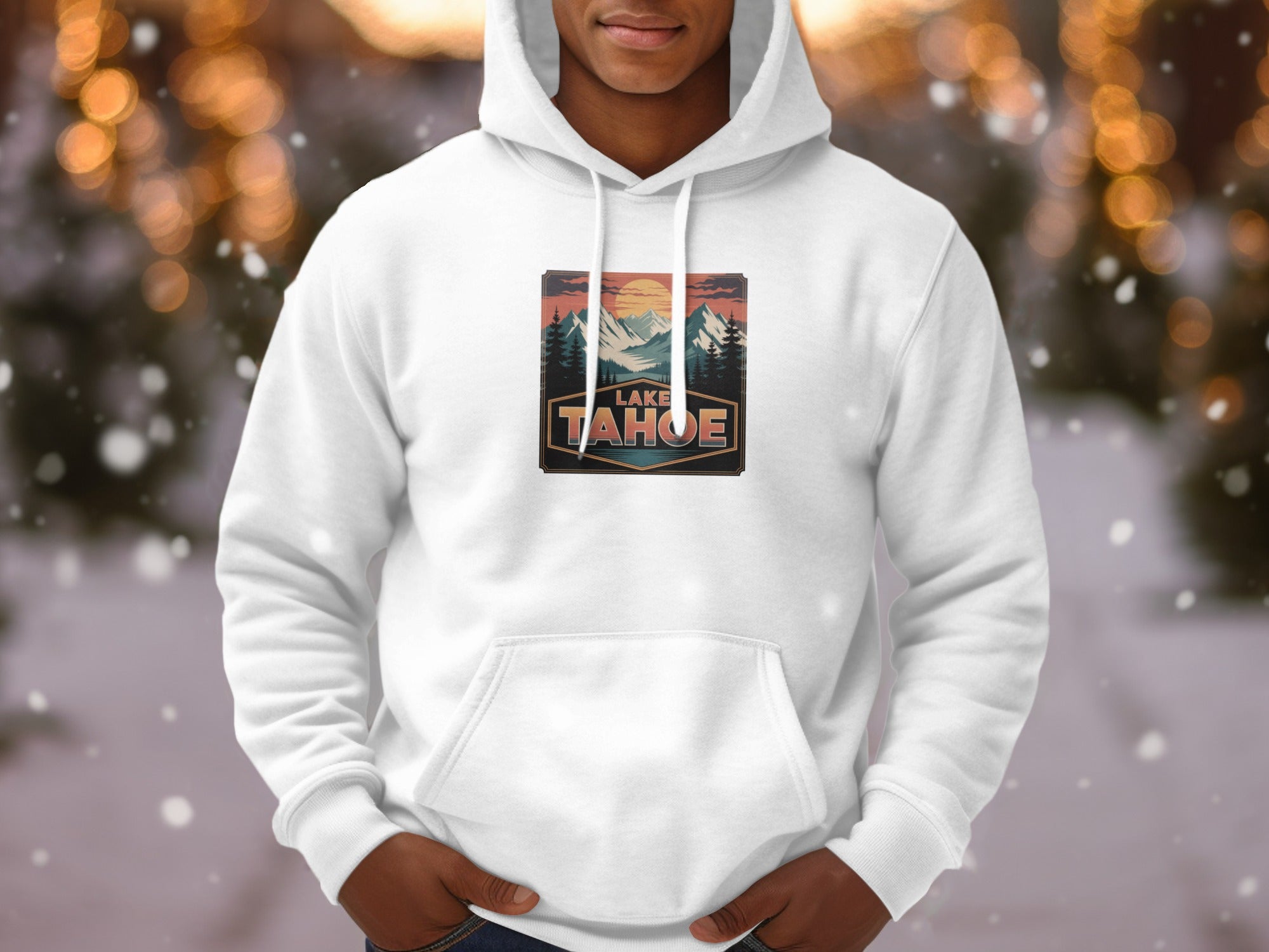 Stylish Hoodie Featuring Vibrant Lake Tahoe Scenery