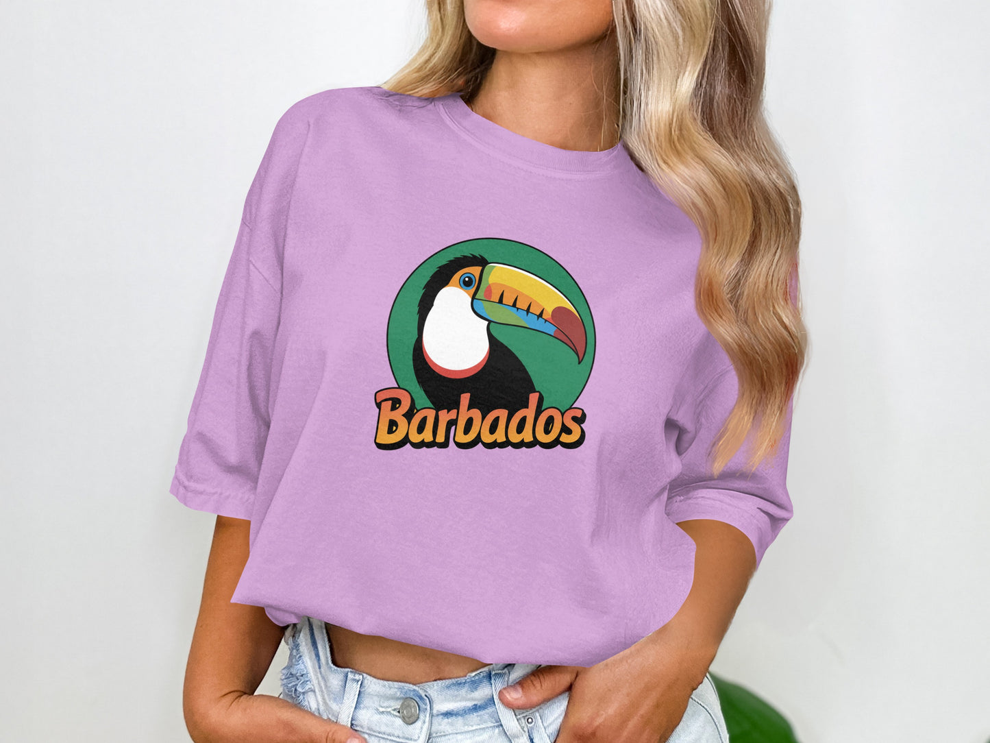 Barbados Toucan Graphic Design Printed Shirt product