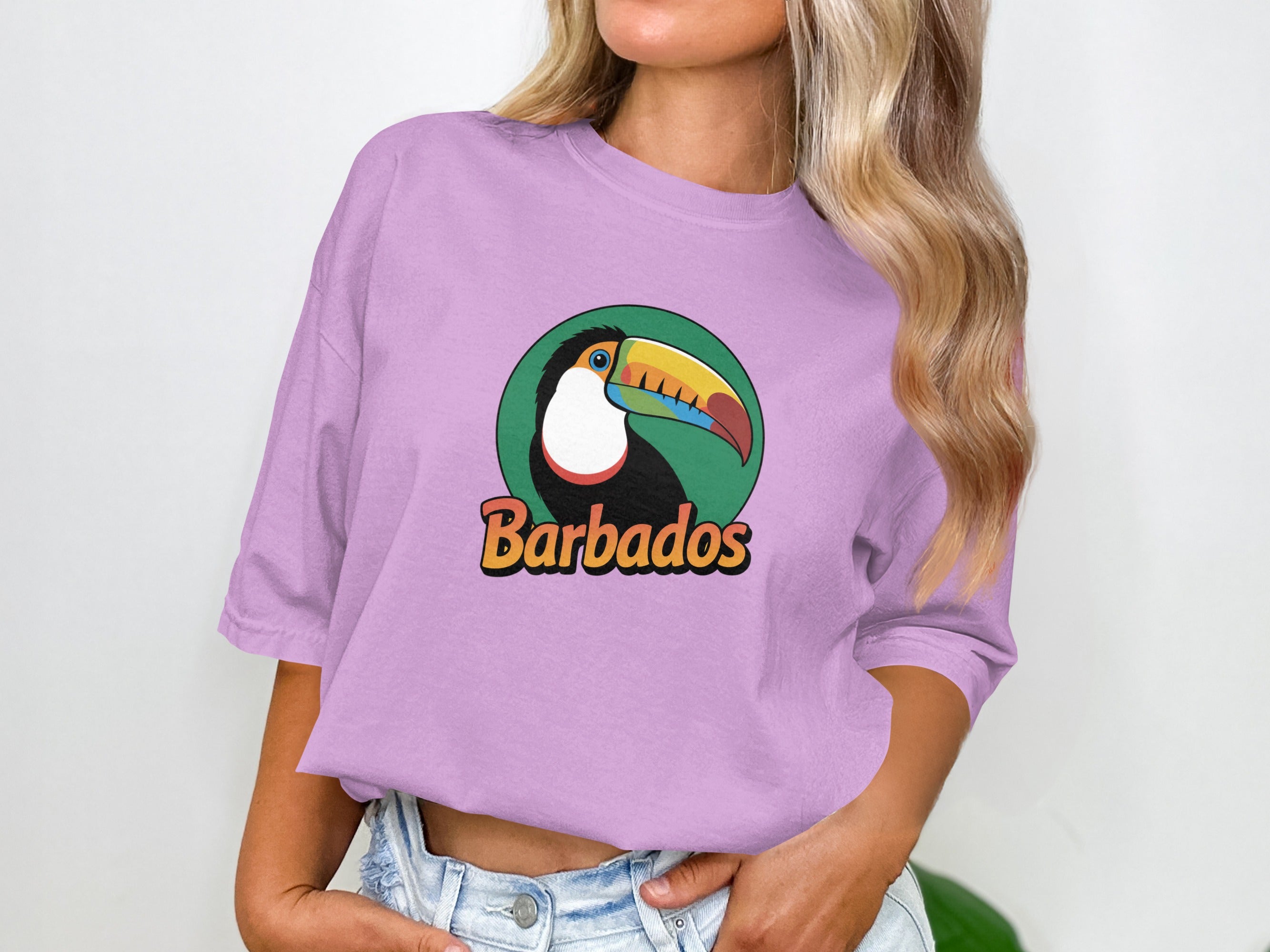 Barbados Toucan Graphic Design Printed Shirt product