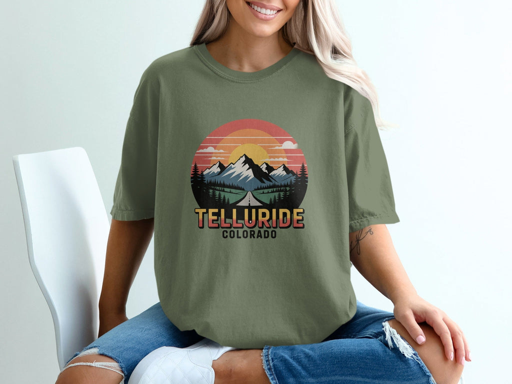 Telluride Colorado Mountain Sunset Graphic Tee product