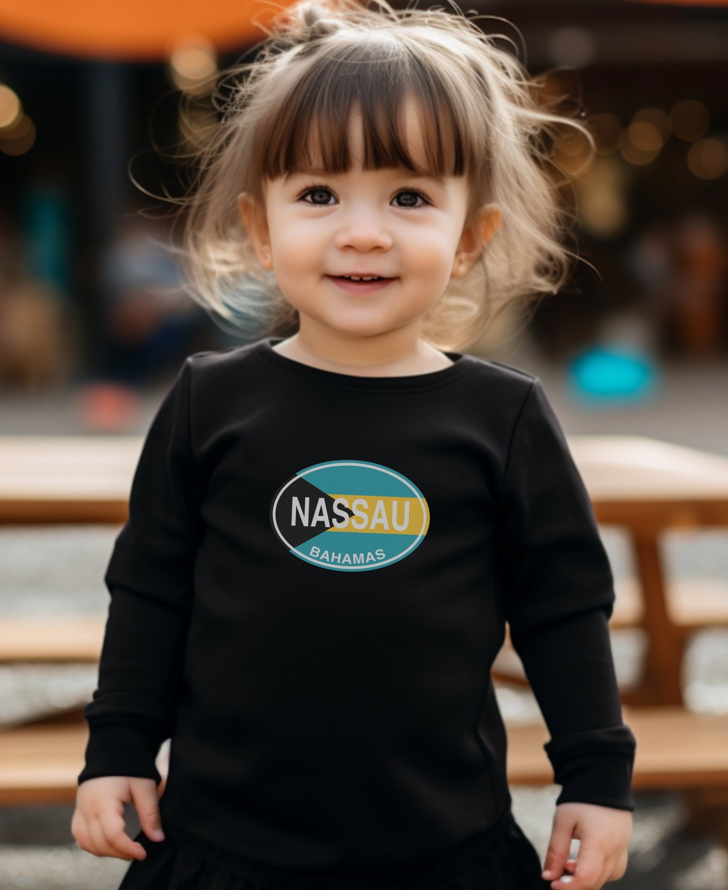 Nassau playing and learning at Pirates Museum Toddler Long Sleeve T-Shirt