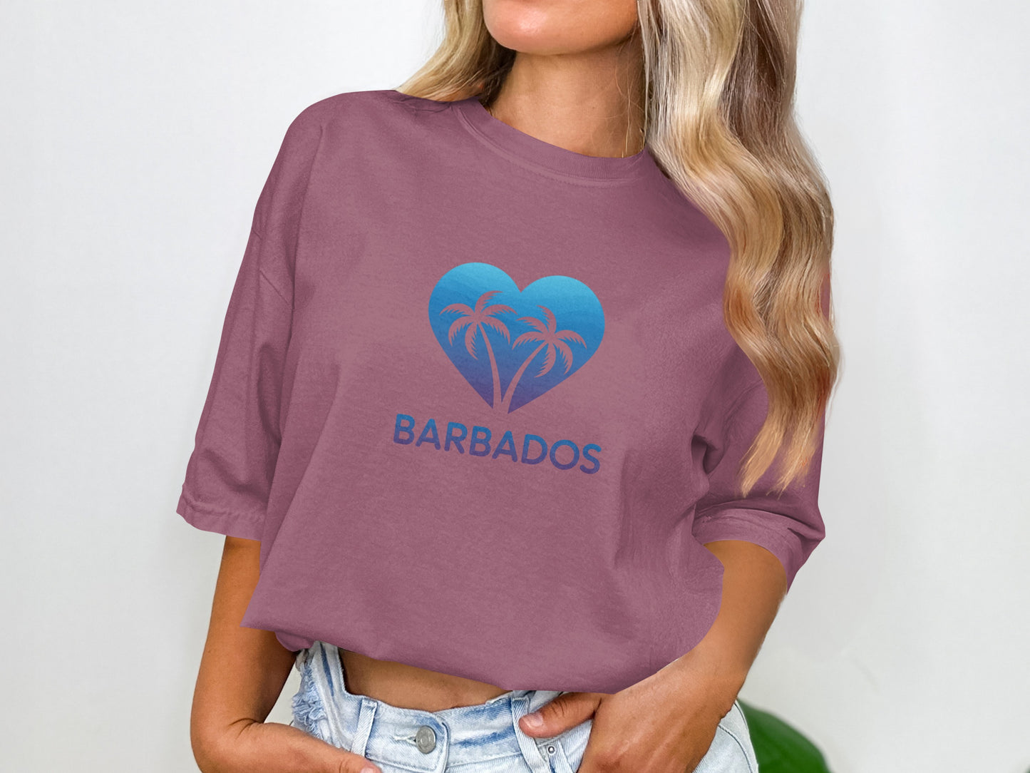 Barbados Heart Design Casual Loose Fit Shirt product