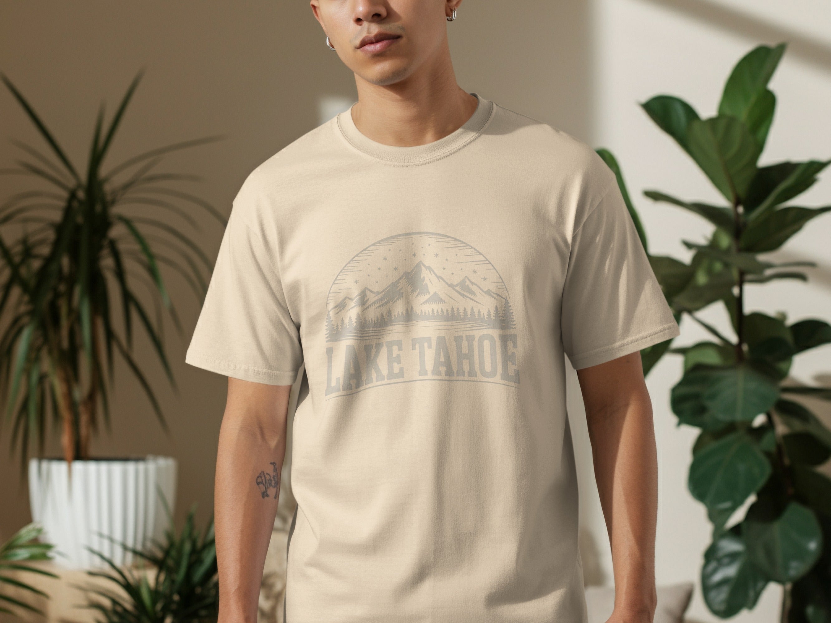 Lake Tahoe Scenic Graphic T-Shirt Casual Wear product