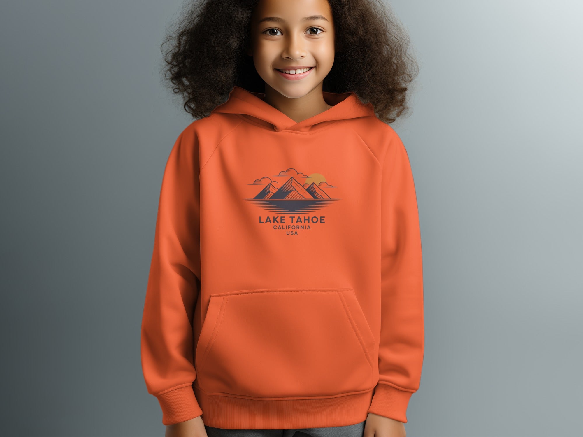 Lake Tahoe California USA Graphic Hoodie for Kids