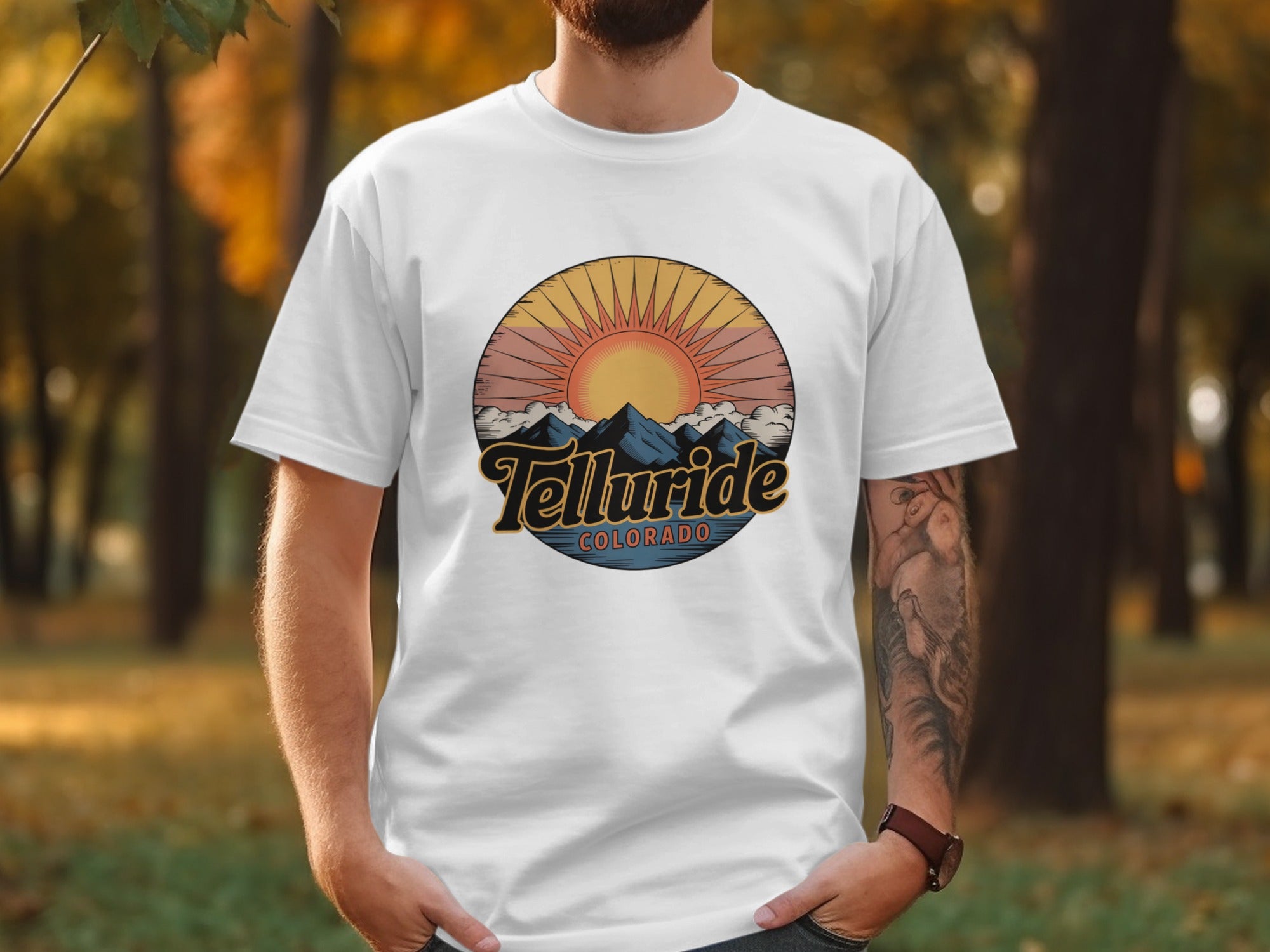 Sunrise Over Mountains Telluride Colorado T-Shirt