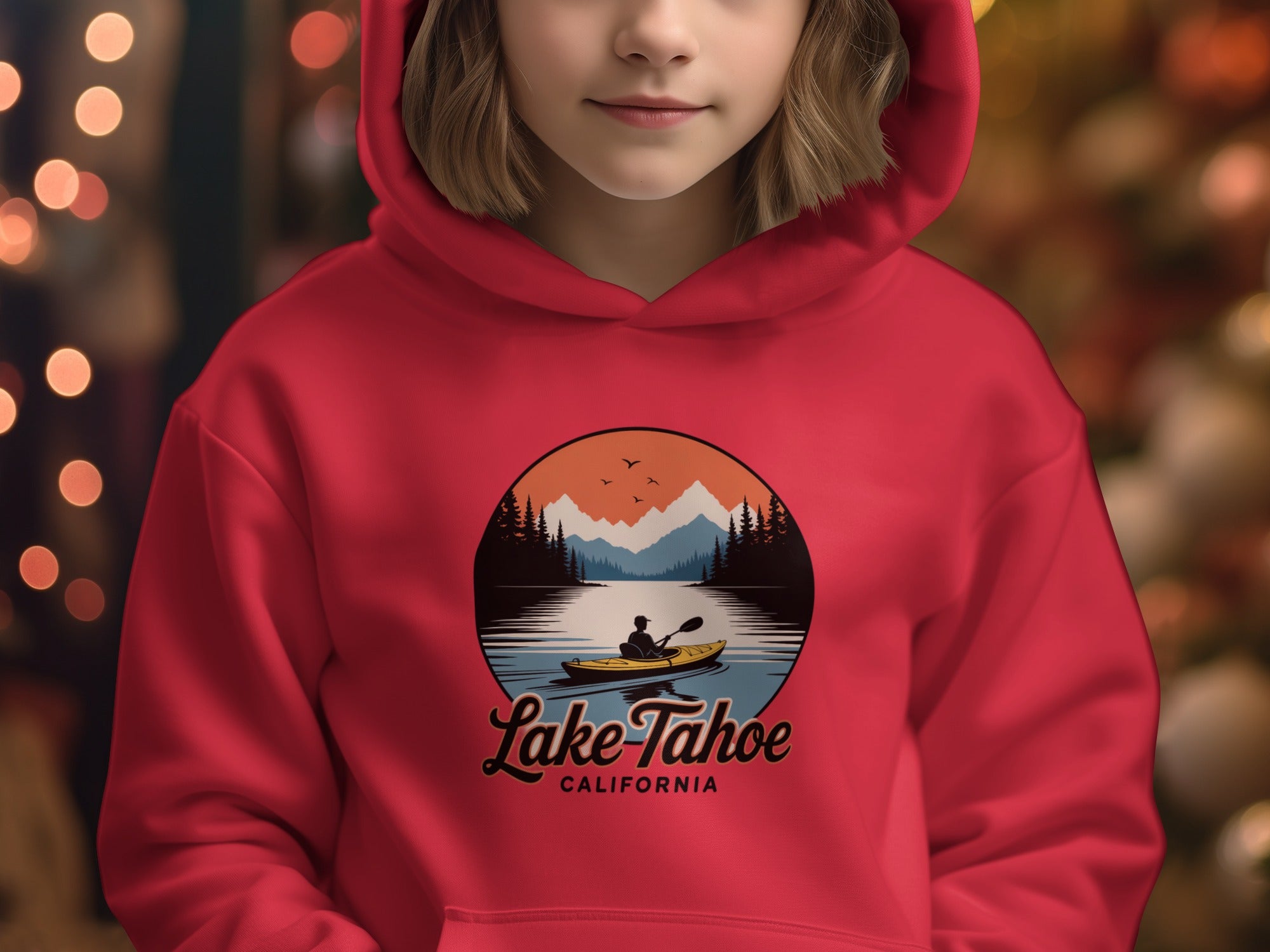 Lake Tahoe California Kayaking Hoodie Sweatshirt Product