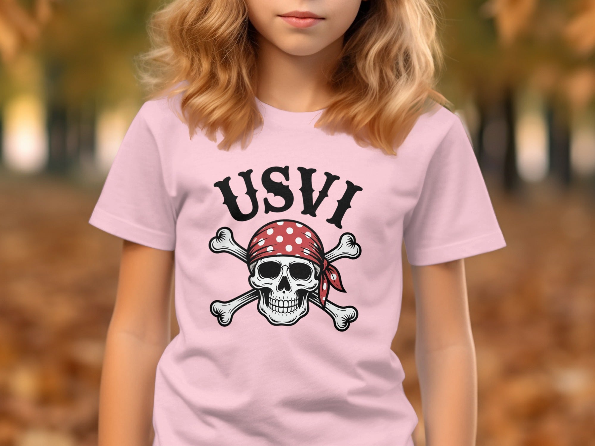 USVI Skull with Crossbones Graphic T-shirt product