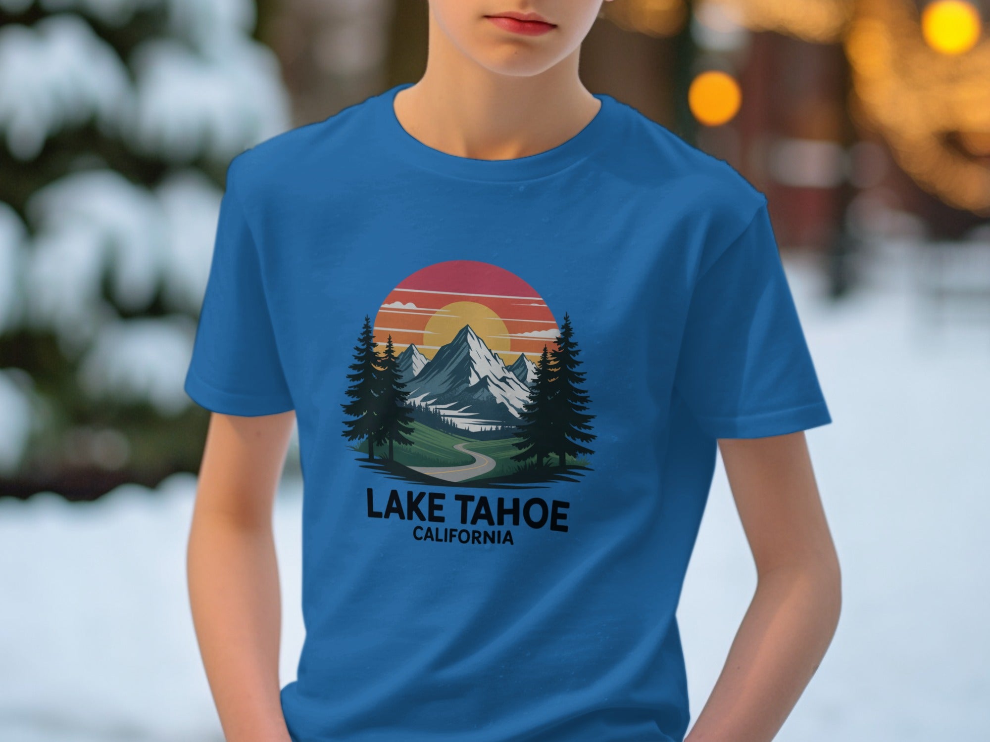 Lake Tahoe California Scenic Design T-shirt