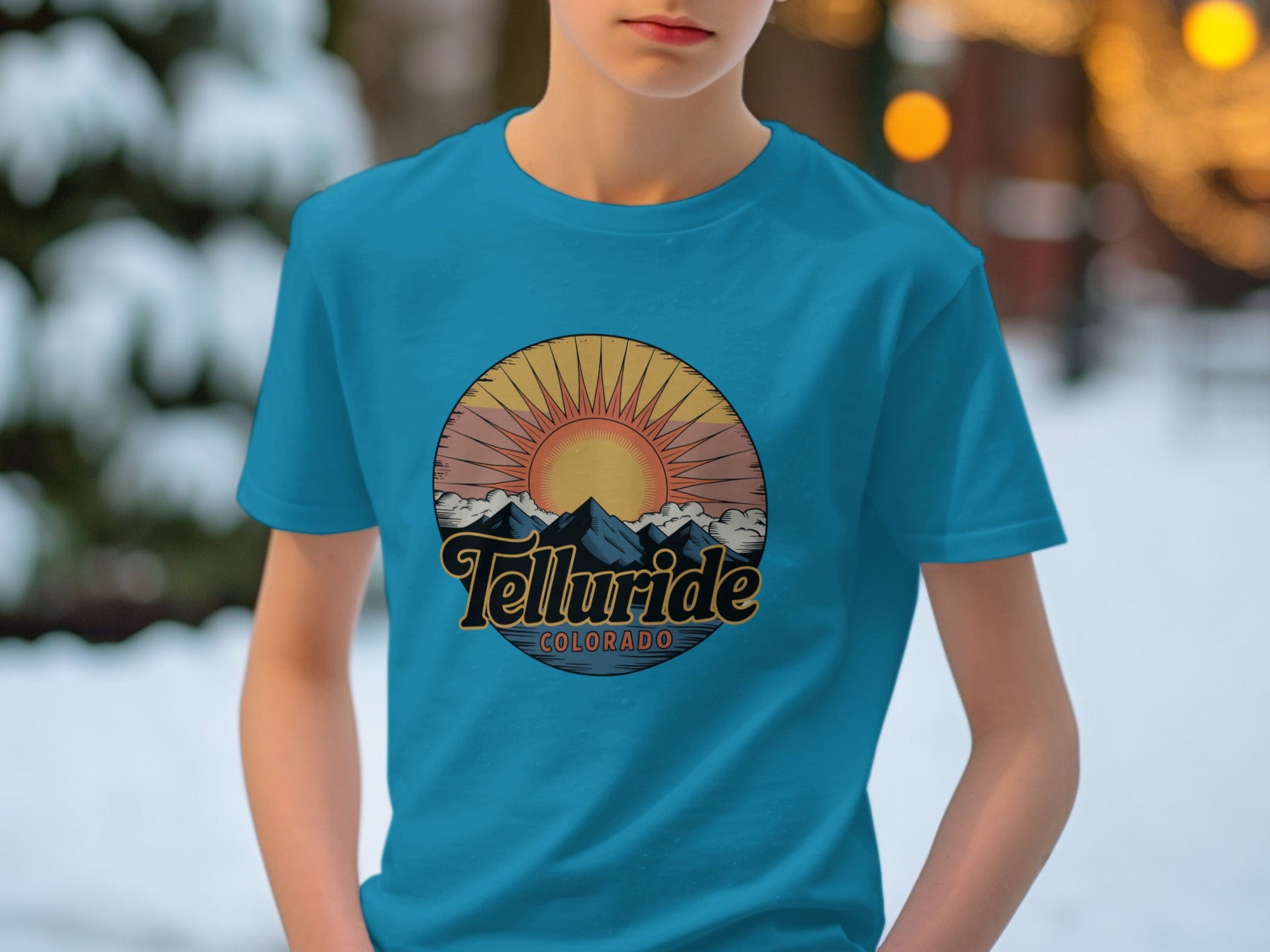 Telluride Colorado Sunset Mountains Graphic Shirt