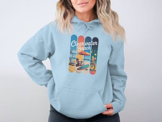 Clearwater Beach Hoodie Colorful Design Casual product type